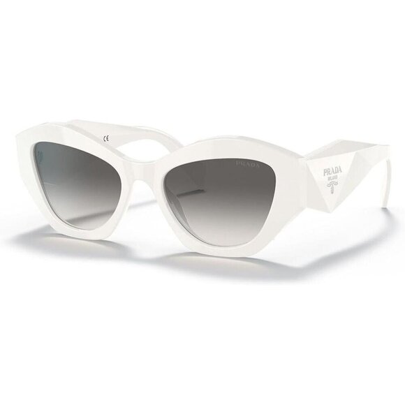 Prada PR 07YS  Woman's Cateye White Sunglasses - Picture 1 of 2